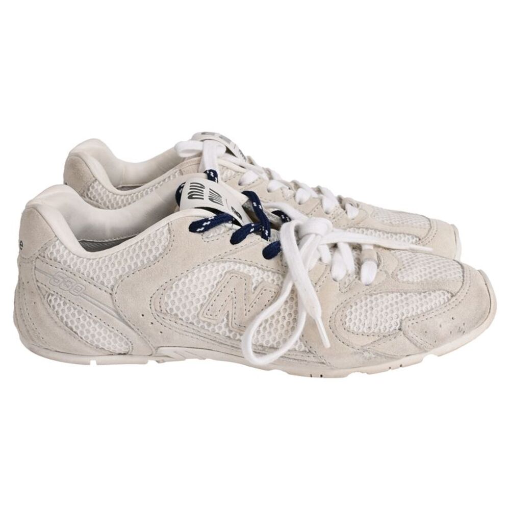 Miu Miu x New Balance 530 SL Sneakers in White Suede